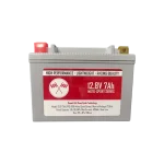 12.8V 7Ah X20H – Powersport Series Front View of a High-Power 12V 7Ah Lithium Motosport Battery, delivering reliable performance for demanding rides.